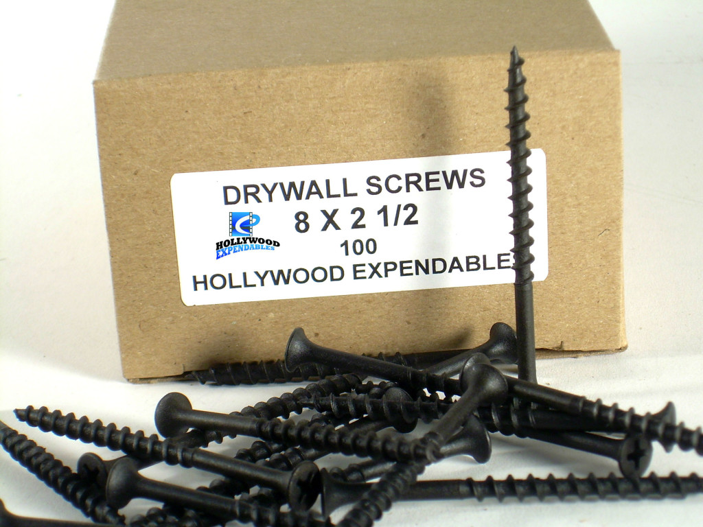 Drywall Screw 8 X 21/2″ 100 Pk. & 5 Lb. Box Hollywood Expendables