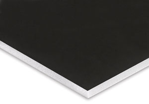 One Side Black One Side White With Black Core Foam Board 48