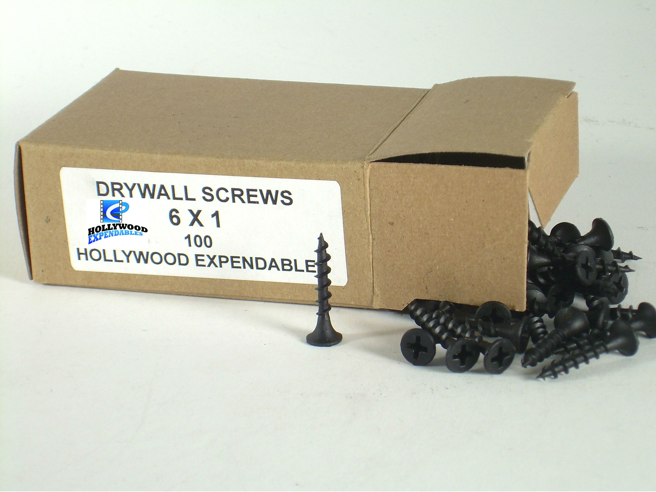 Drywall Screw 6 X 1″ 100 Pk. & 5 Lb. Box Hollywood Expendables