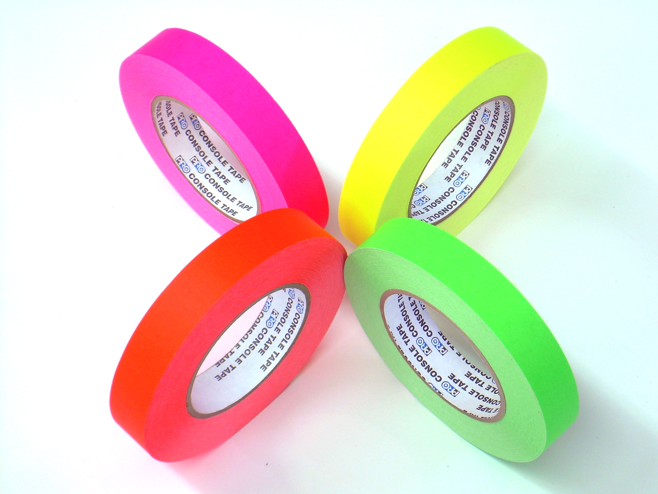 Paper Tape 2 X 60 Yds. Fluorescent 4 Colors