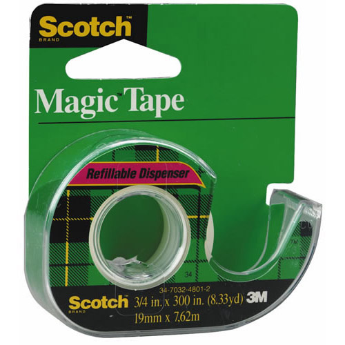 Scotch Brand Matt Finish Magic Tape 3/4 X 18 Yds.