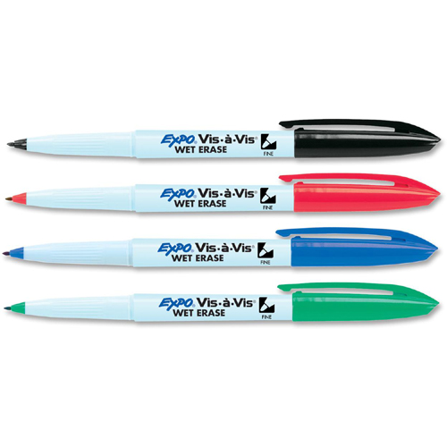 EXPO Low Odor Wet Erase Markers, Fine Point