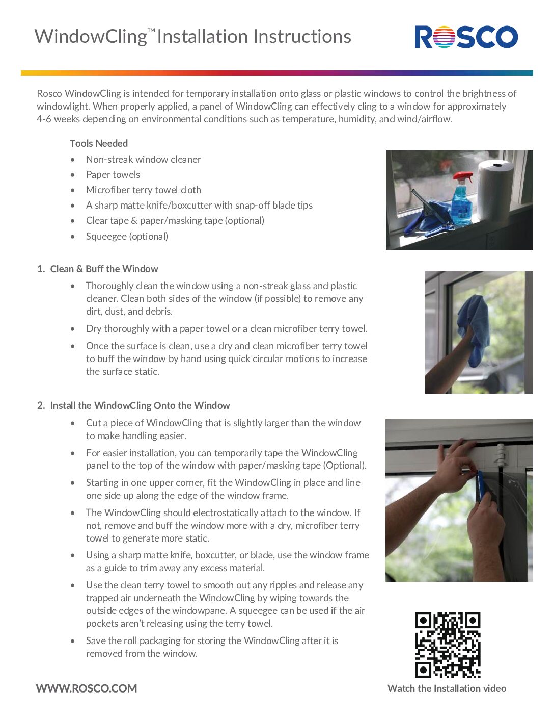 WindowCling Neutral Density Filters from Rosco 60"X25' - Image 5